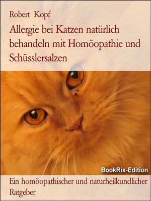 cover image of Allergie bei Katzen natürlich behandeln mit Homöopathie und Schüsslersalzen